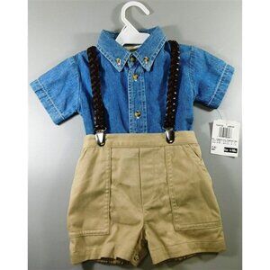 7/758 Small 6-9 Months B.T Kids Denim Outfit